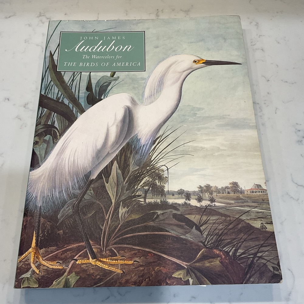 The Birds of America Coffee Table Book - White and Green
